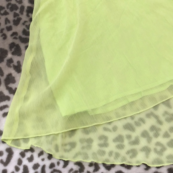 Aeropostale Skirt Foldover Waist in Yellow Green Size Small - Picture 5 of 17